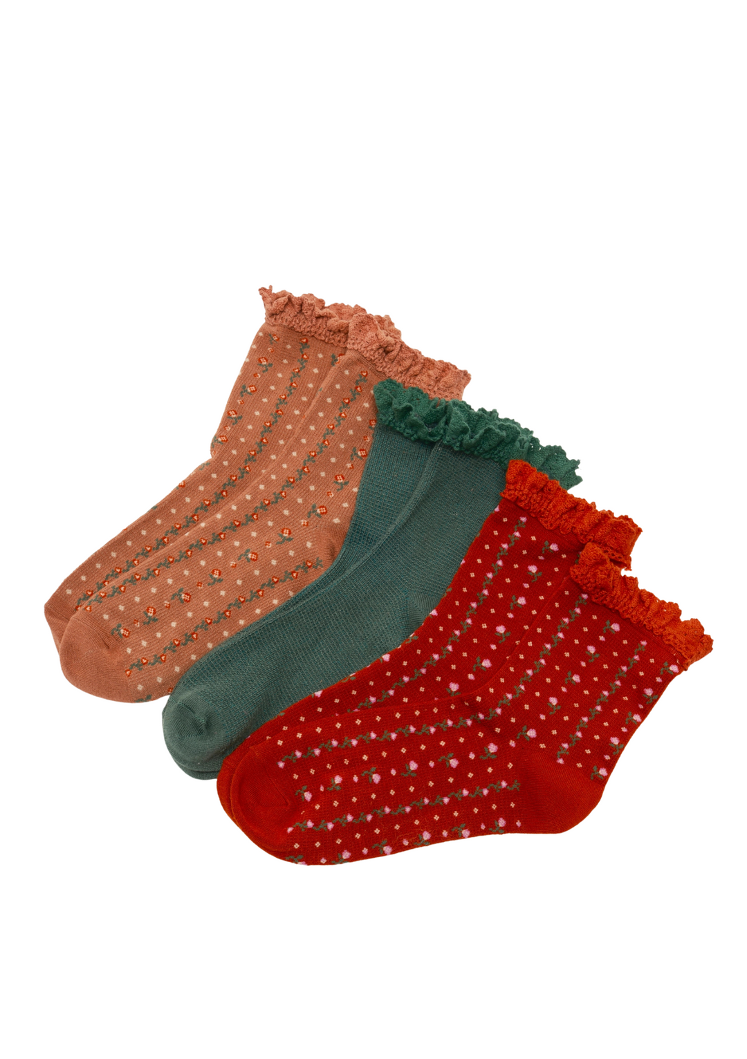Free People Ruffle Sock Pack - Merry and Bright