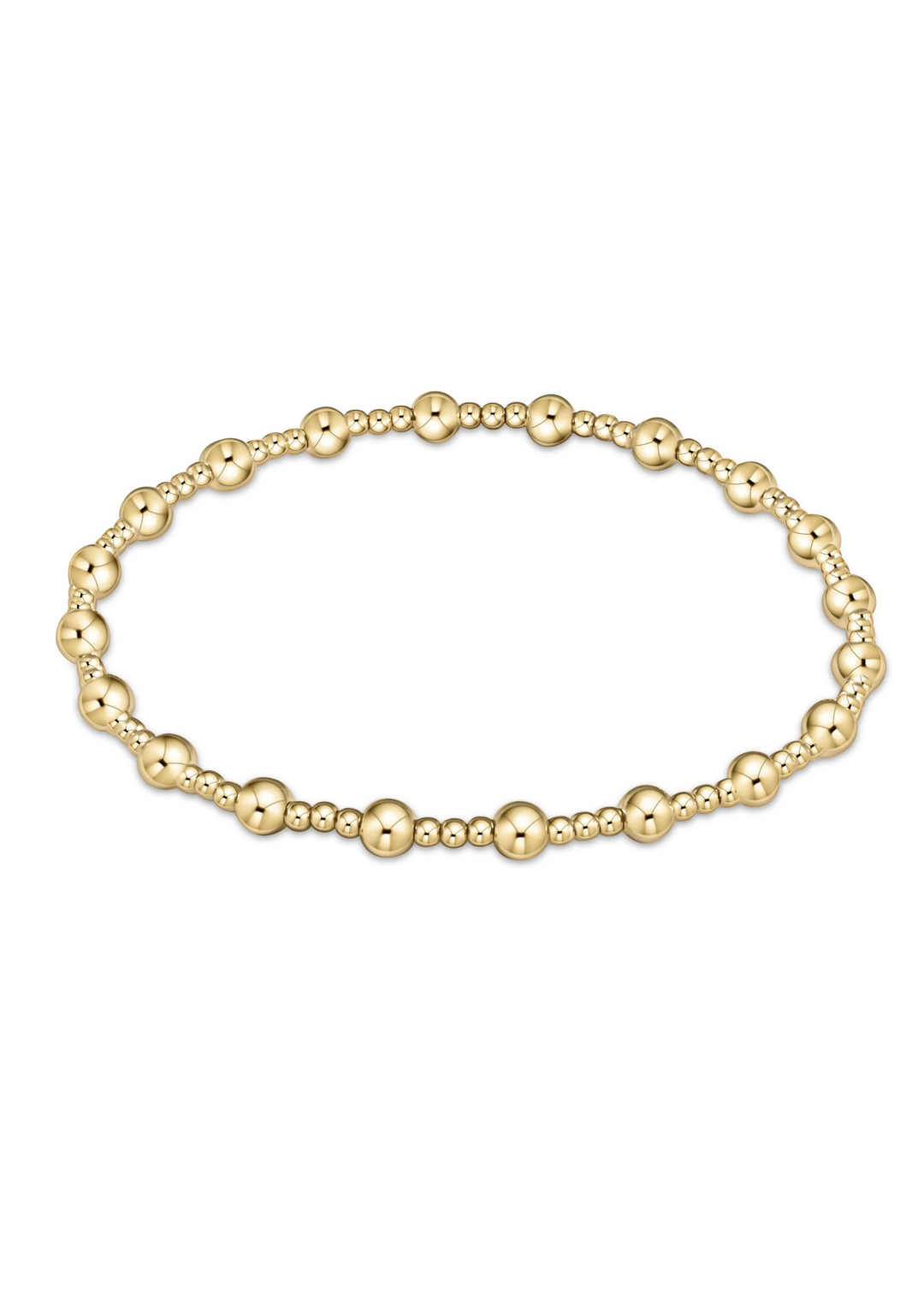 enewton Designs Classic Sincerity Pattern 4mm Bead Bracelet - Gold