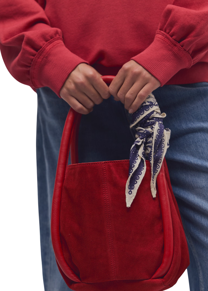 Free People Barlow Bucket Bag - Goji
