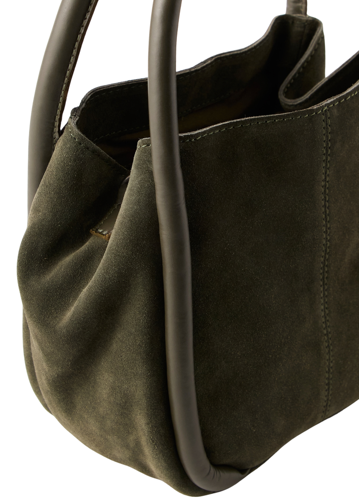 Free People Barlow Bucket Bag - Dark Olive