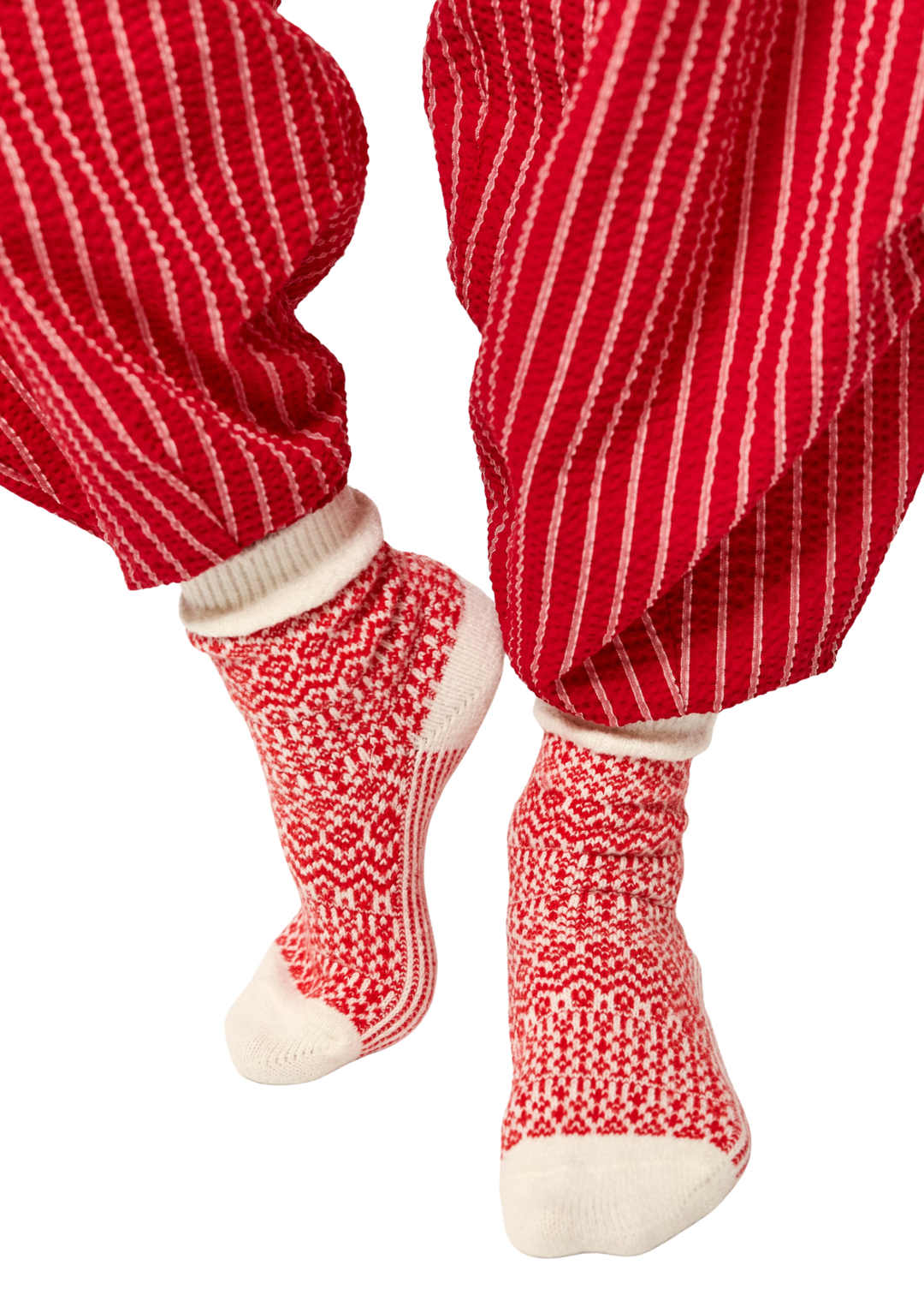 Free People Nordic Knit Sock Pack - Red Combo