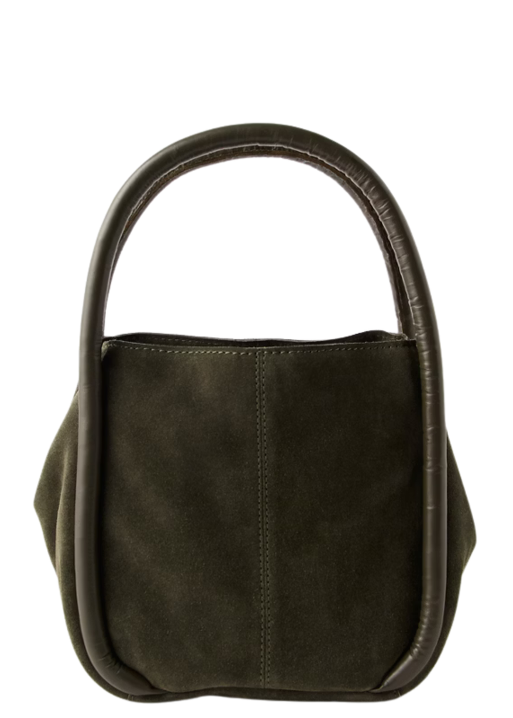 Free People Barlow Bucket Bag - Dark Olive