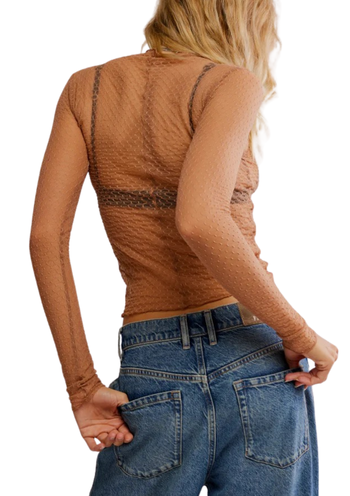 Free People Minding My Business Top - Soft Wood