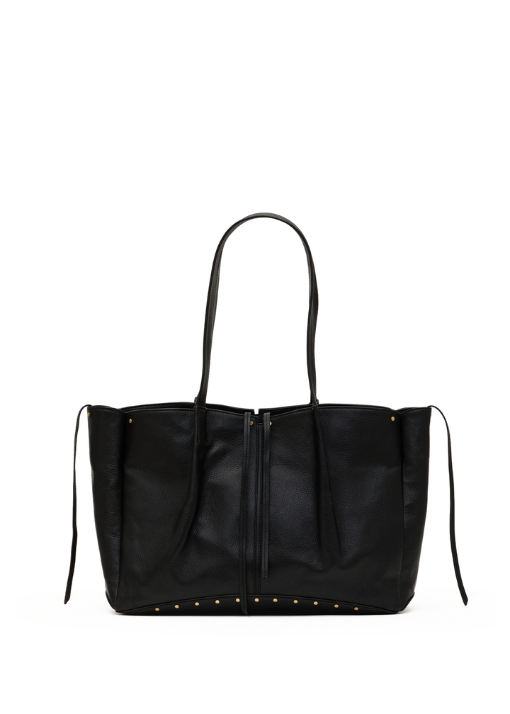 Hammitt Meryl Carryall Handbag - Black/Brushed Gold