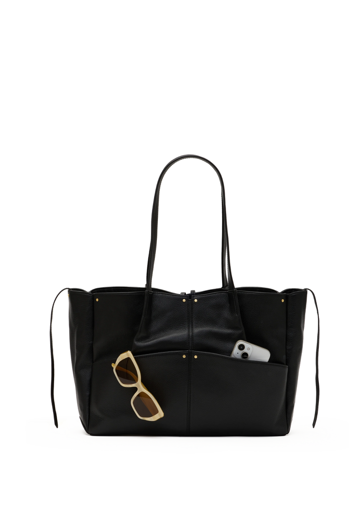 Hammitt Meryl Carryall Handbag - Black/Brushed Gold