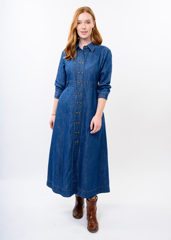 Uncle Frank Indigo Denim Dress
