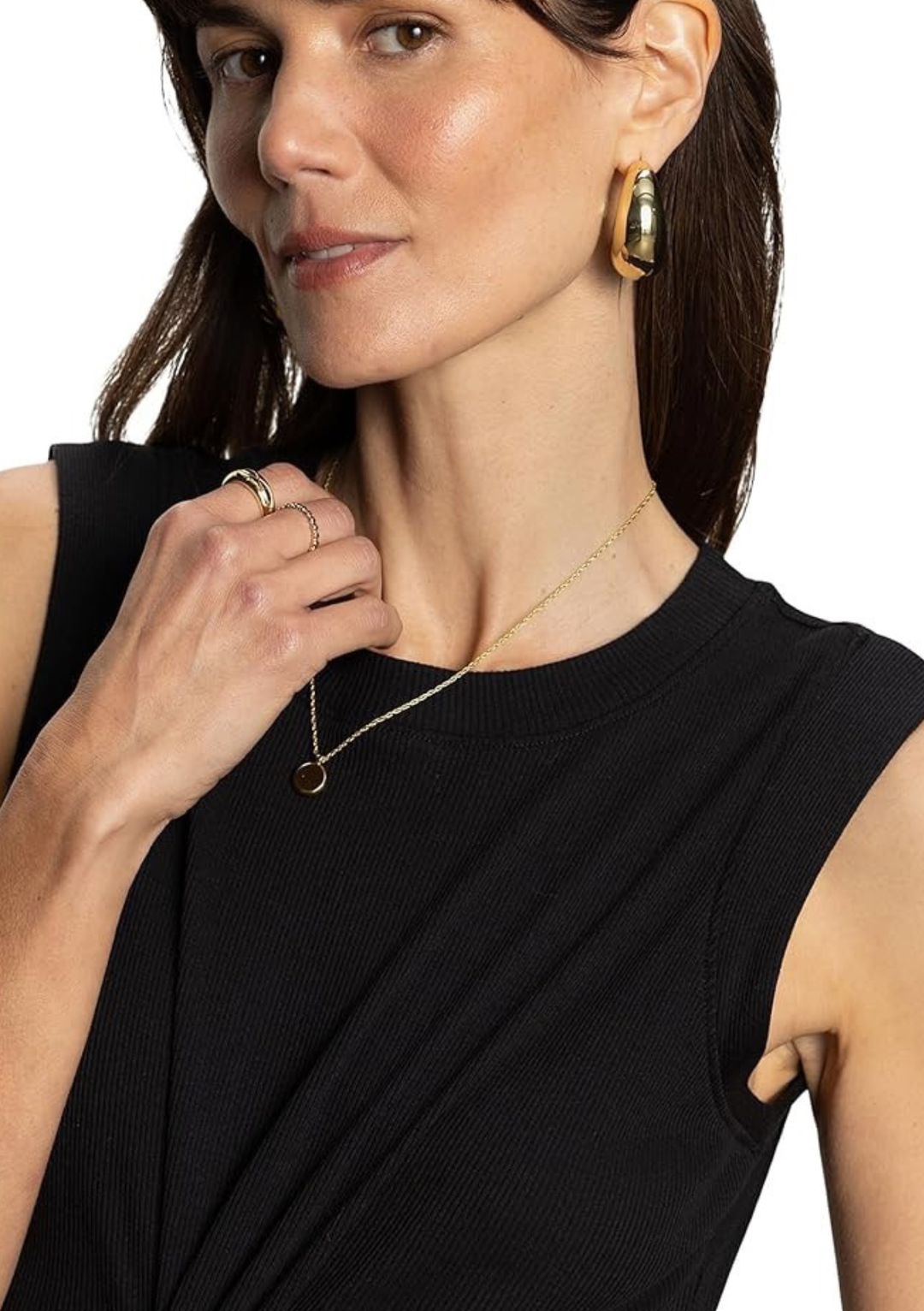 Sanctuary Clothing Ribbed Ruched Tank