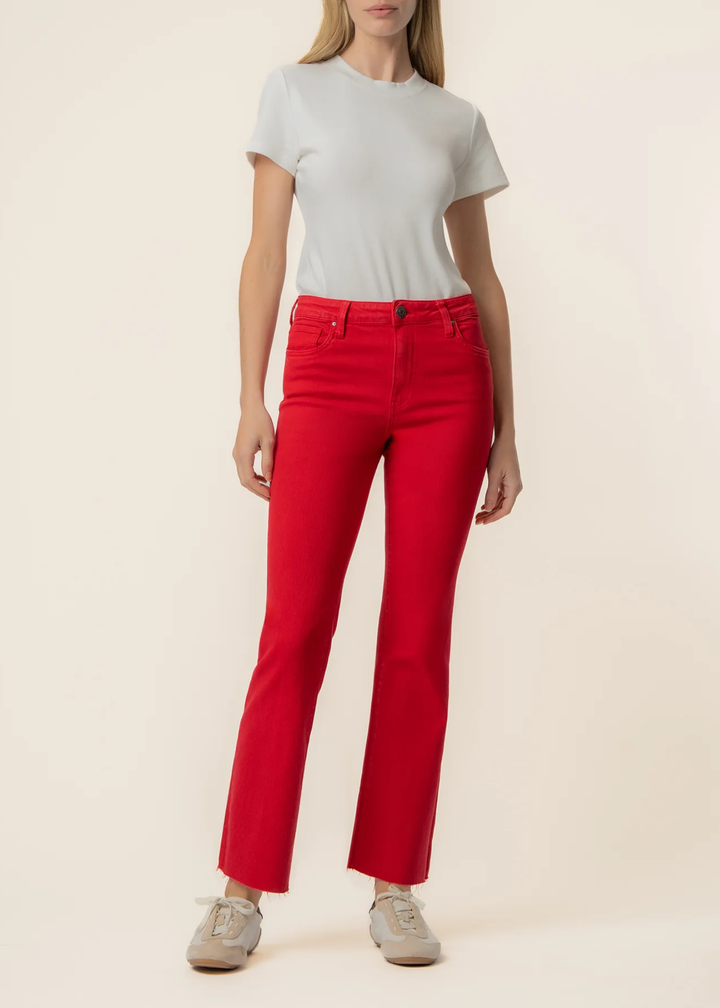 Kut From the Kloth Meg Wide Leg Jeans - Ruby Red