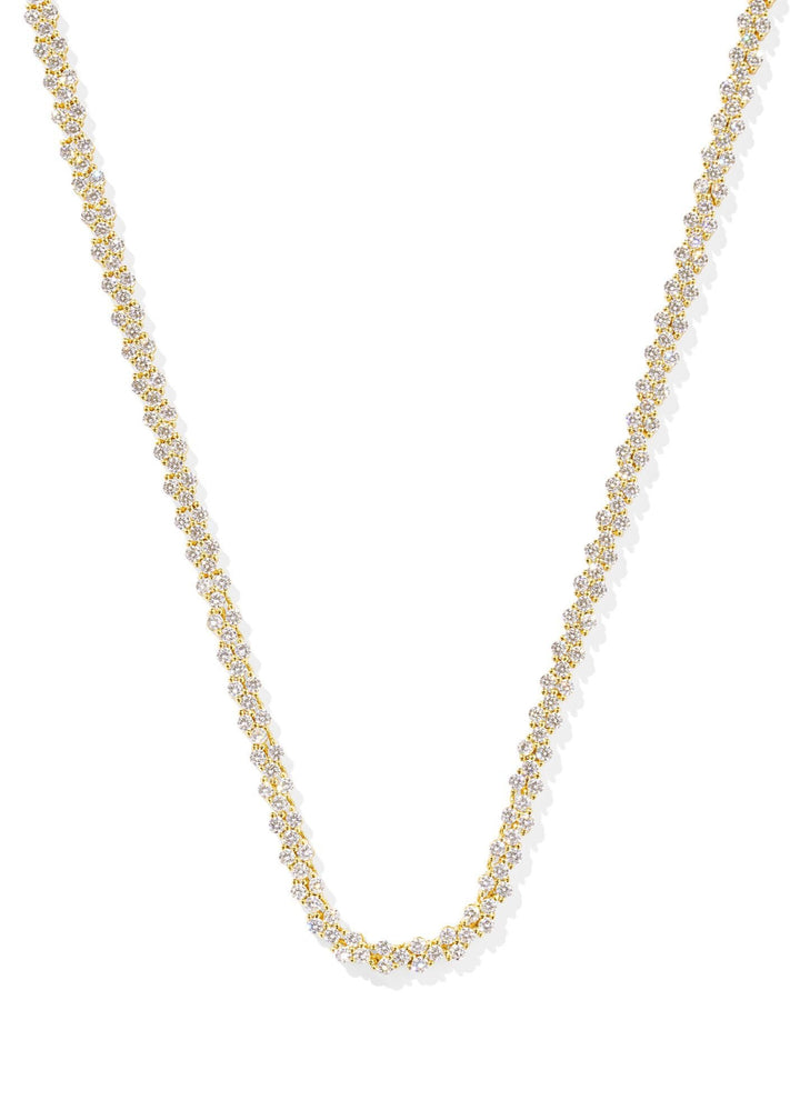 Kendra Scott Emery Tennis Necklace - Gold/White Crystal