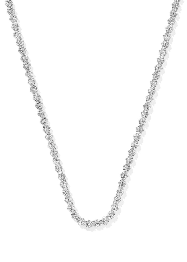 Kendra Scott Emery Tennis Necklace - Rhodium/White Crystal