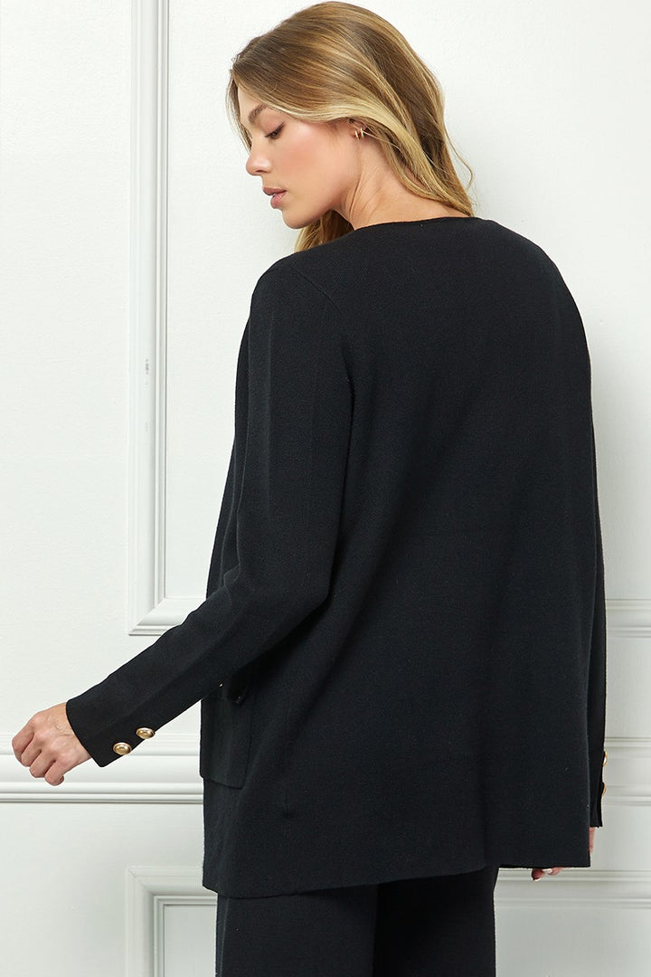 Gloria Gold Button Cardigan