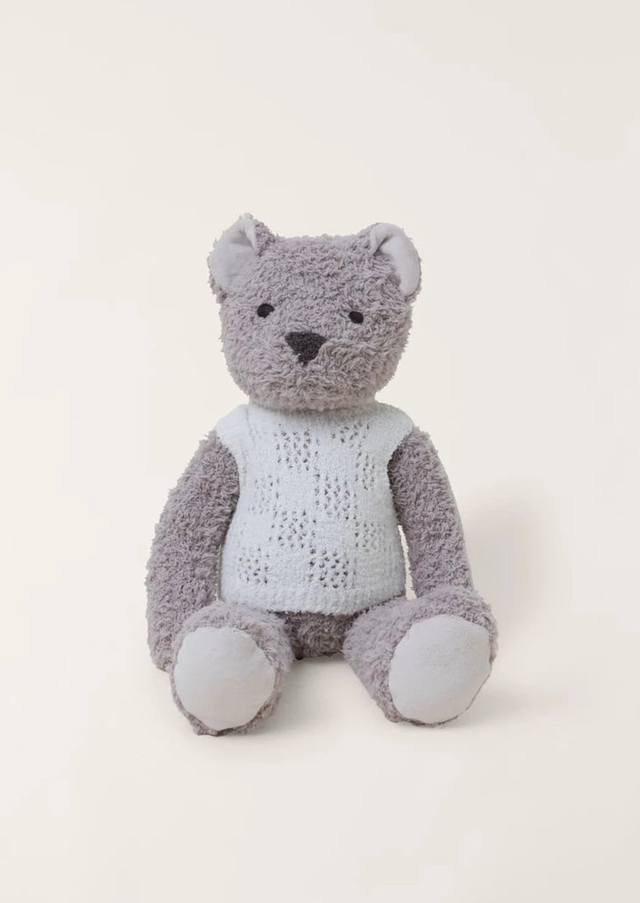 CozyChic Bear Buddie with Vest - Taupe/Cream