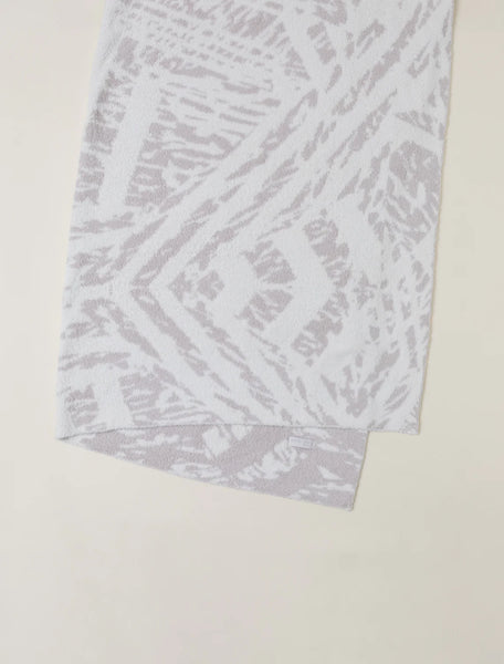 CozyChic Animal Stripes Throw - Cream/Stone