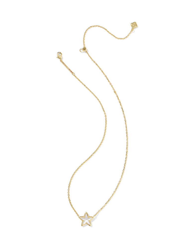Kendra Scott Cassidy Short Pendant Necklace - Gold/Ivory Mother of Pearl