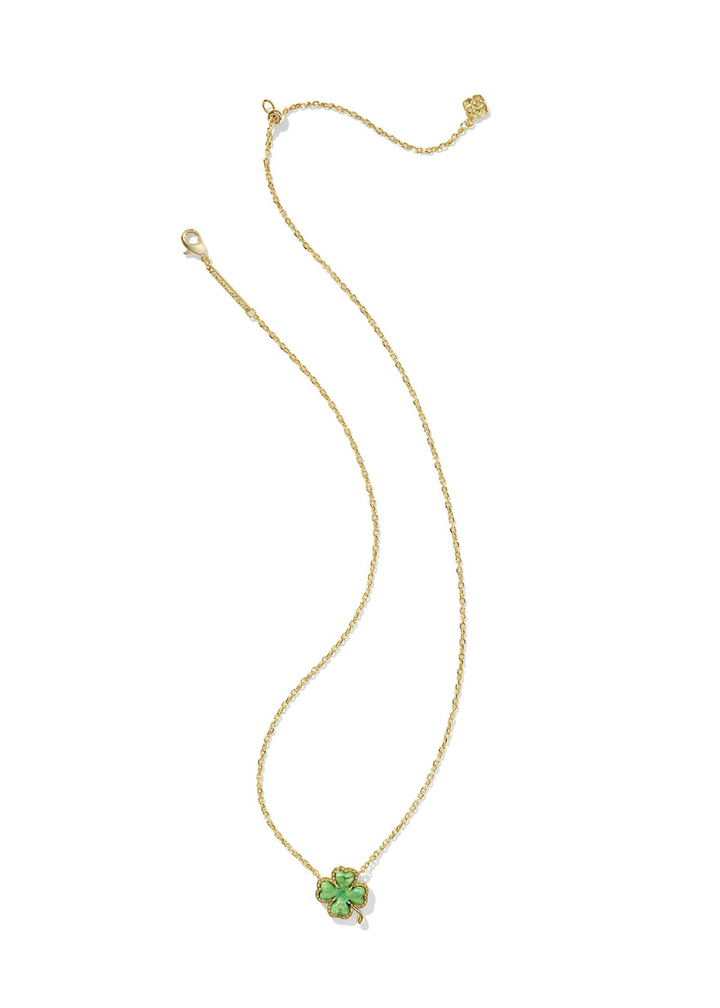 Kendra Scott Clover Short Pendant Necklace - Gold