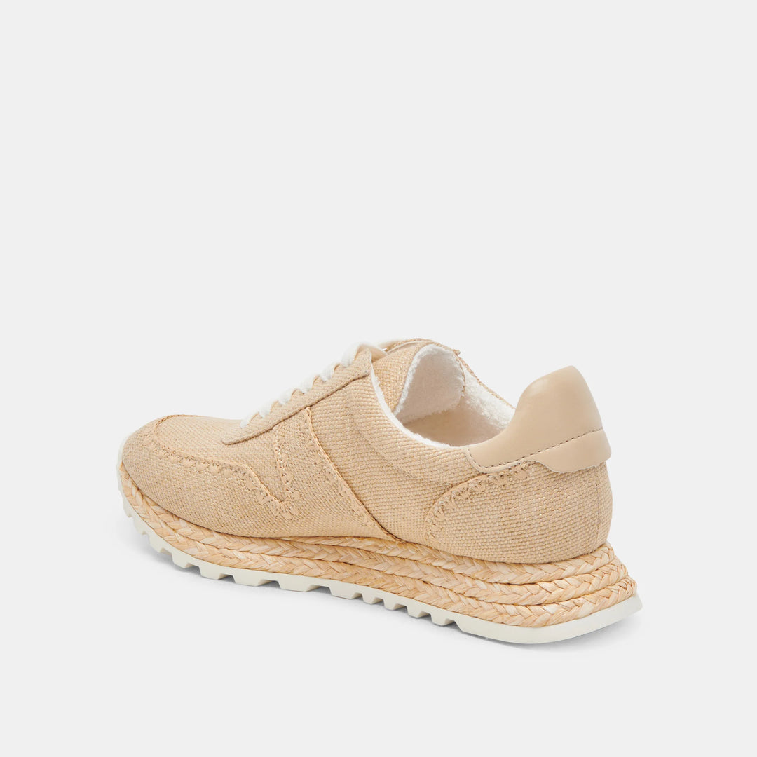 Dolce Vita Ayita Sneakers in Lt Natural Raffia