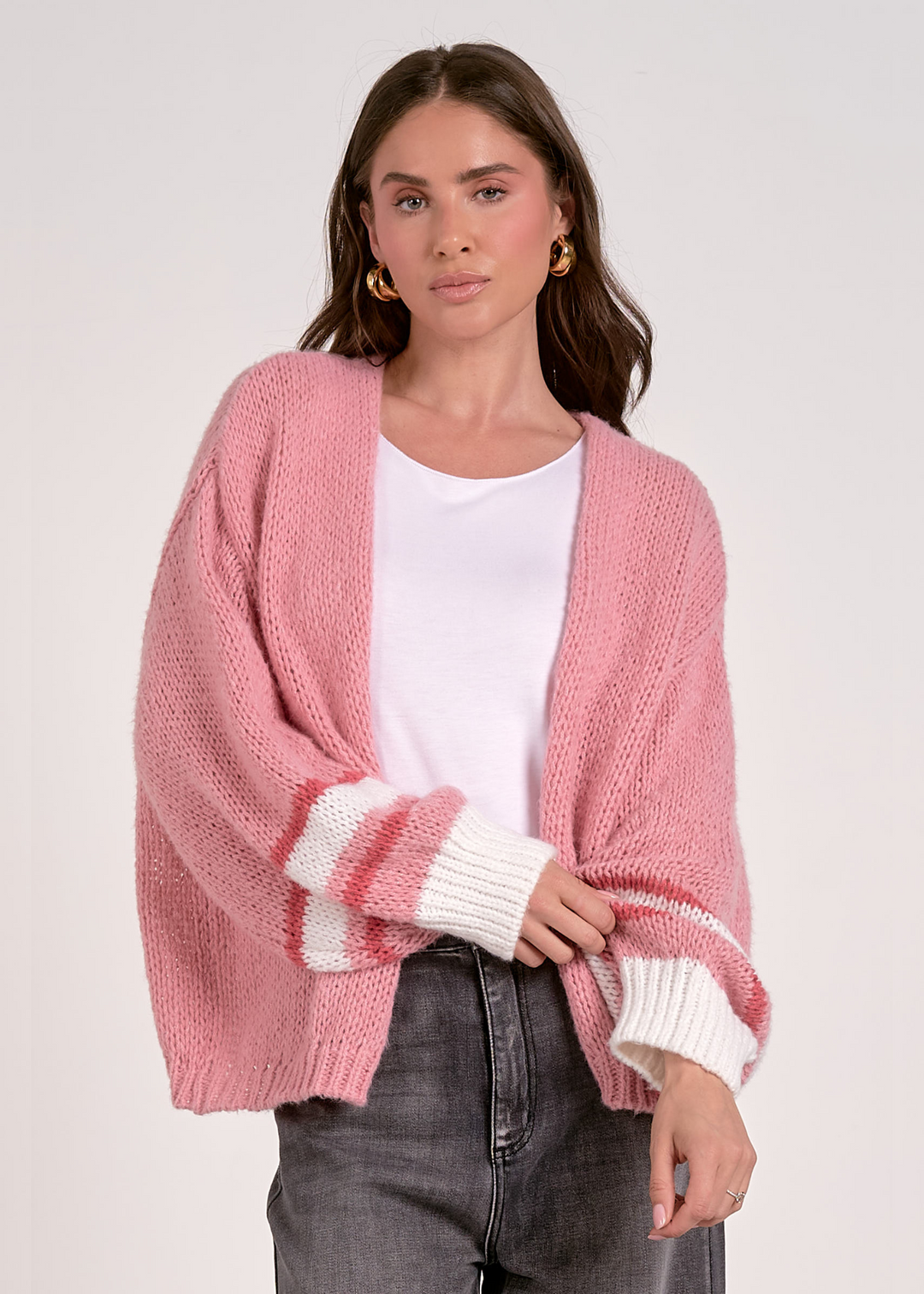 Elan Amara Cardigan in Pink