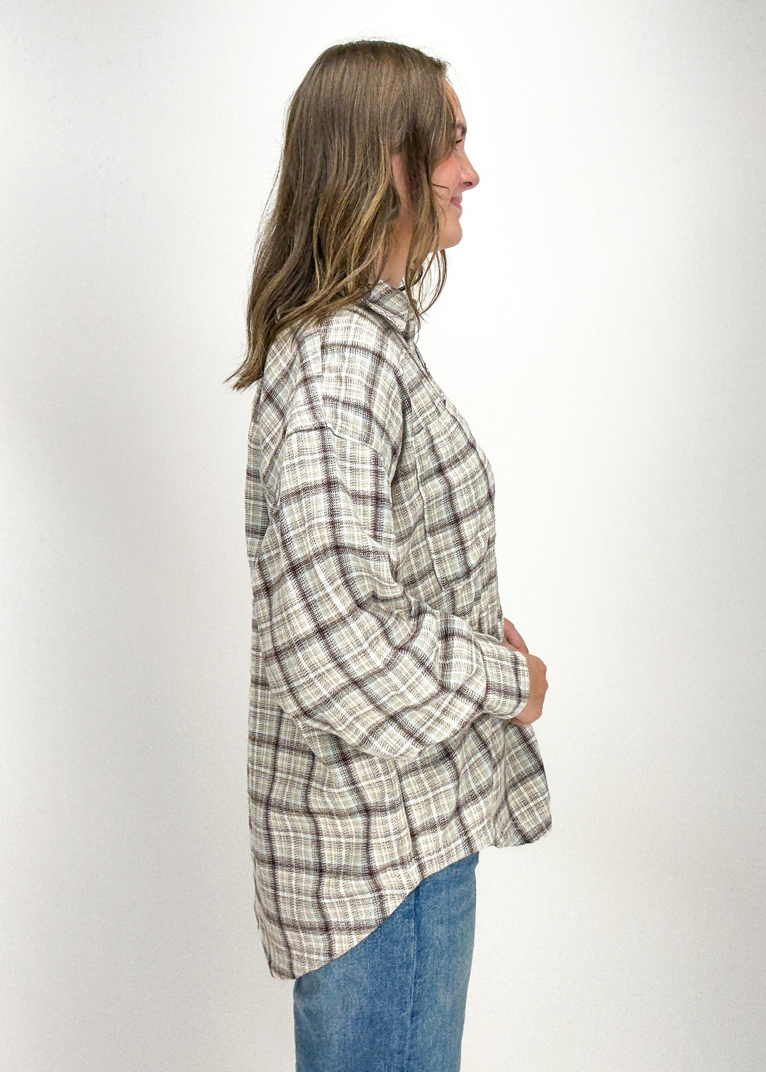 Free People Ashley Plaid Shirt