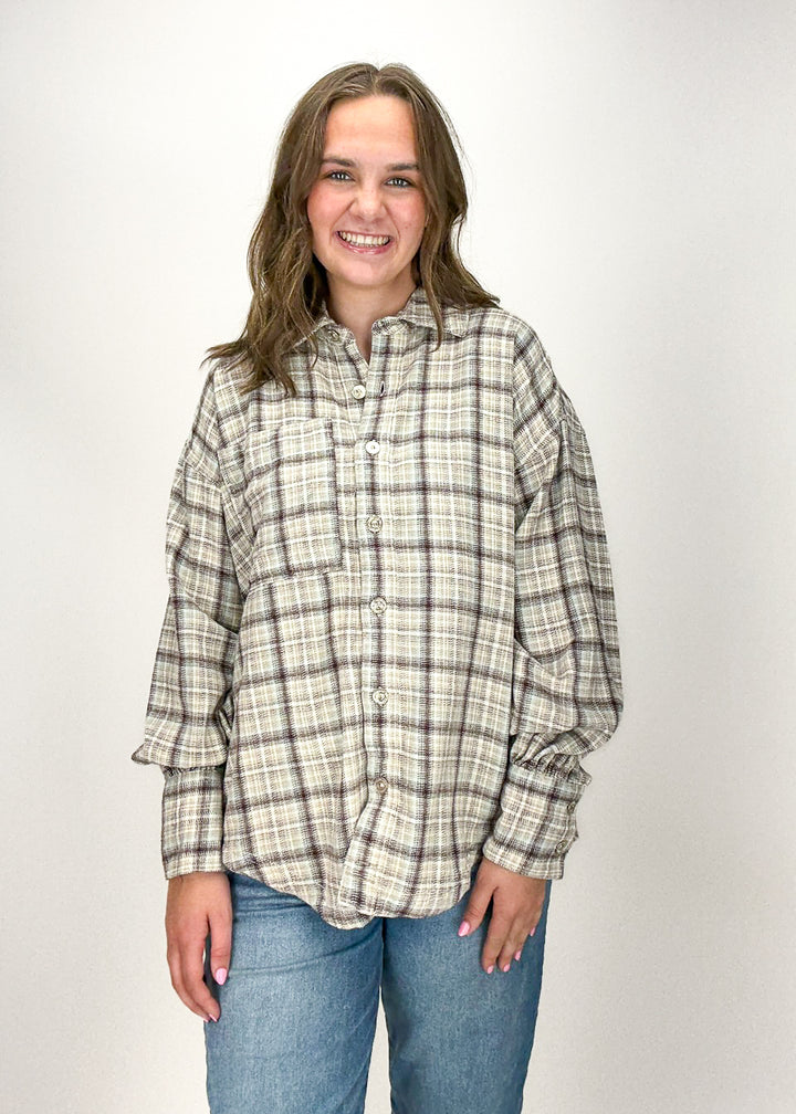 Free People Ashley Plaid Shirt