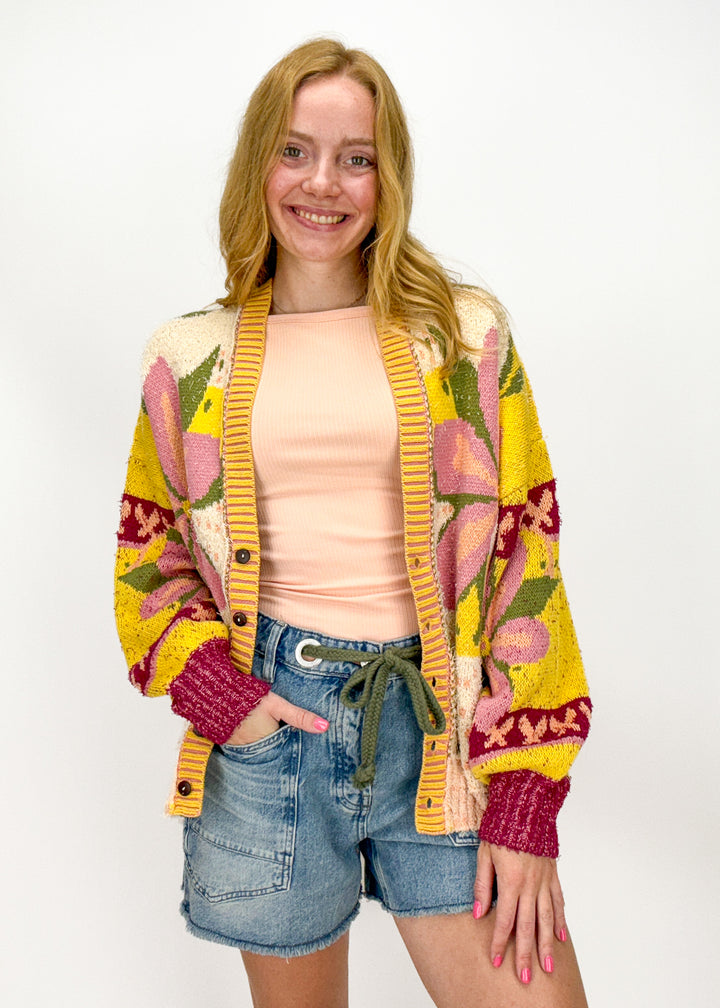 Free People Bali Tropical Garden Sweater