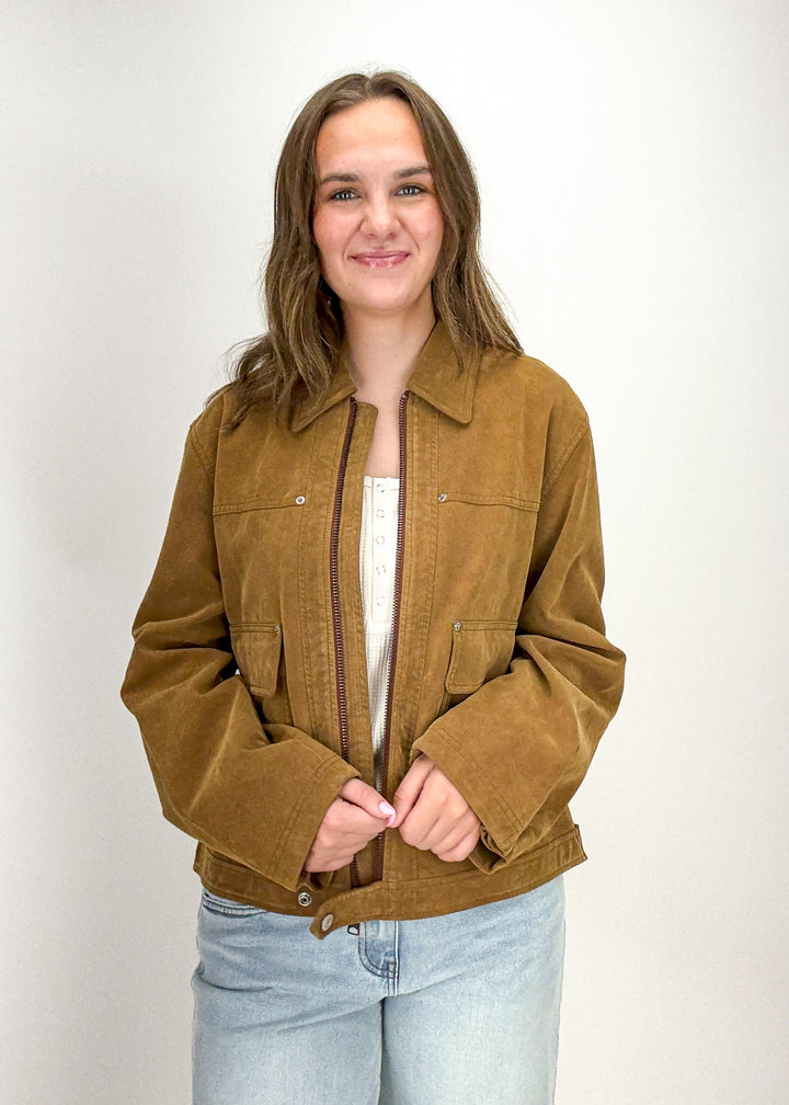 Free People Blair Vegan Suede Jacket