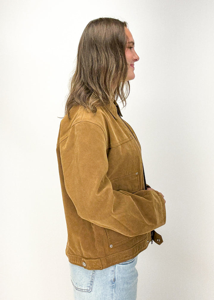 Free People Blair Vegan Suede Jacket