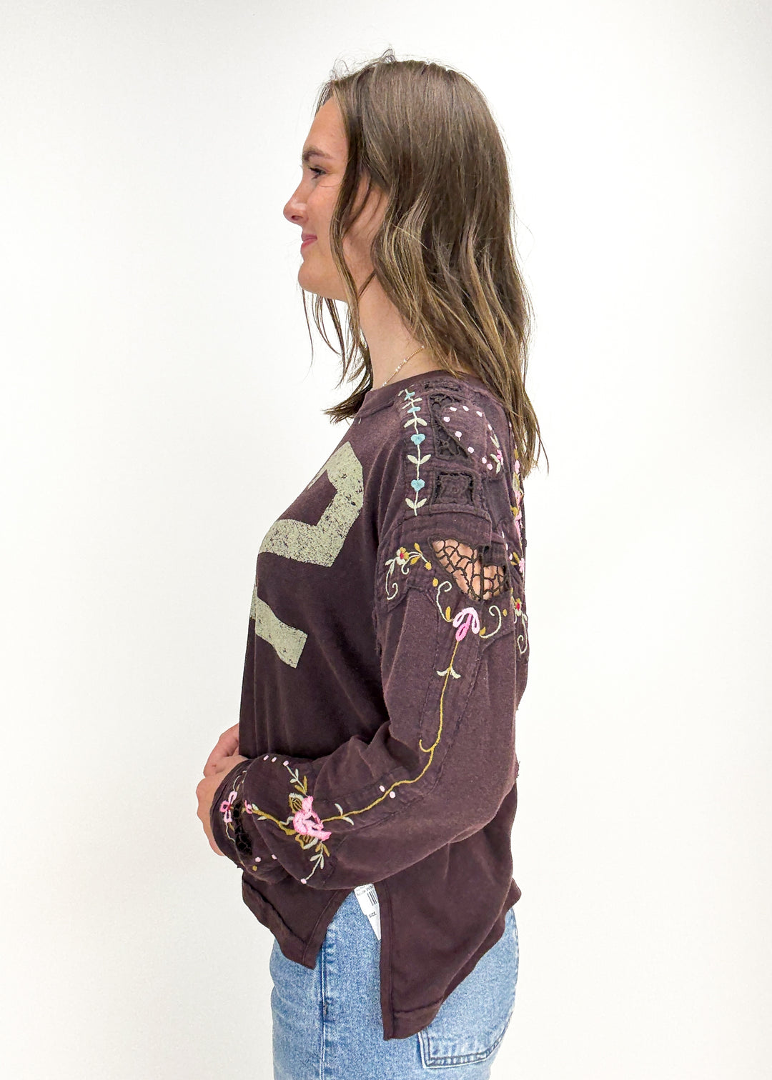 Free People Lilith Tee - Chocolate