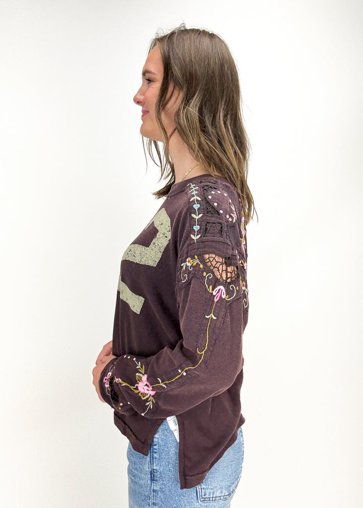 Free People Lilith Tee - Chocolate