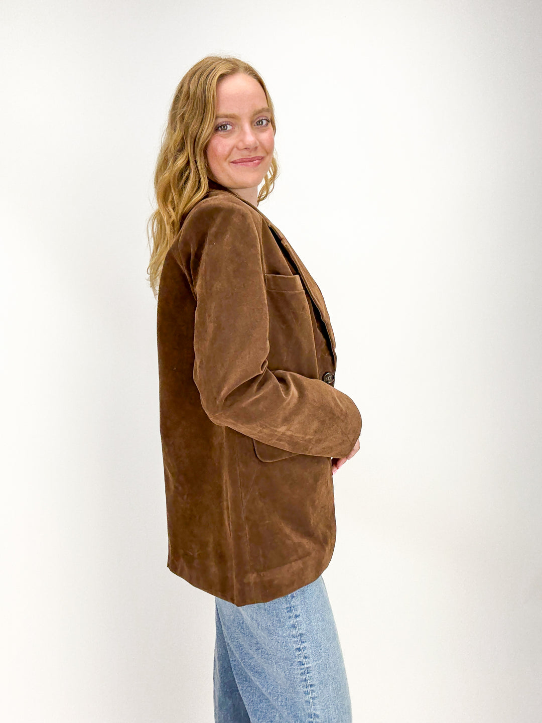 Free People Paper Cut Vegan Blazer