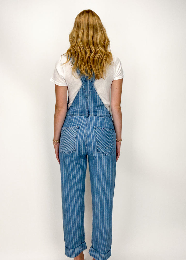 Free People Ziggy Overall - Novelty Stripe