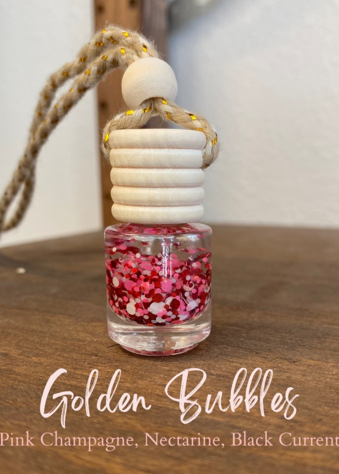 Golden Bubbles Car Air Freshener