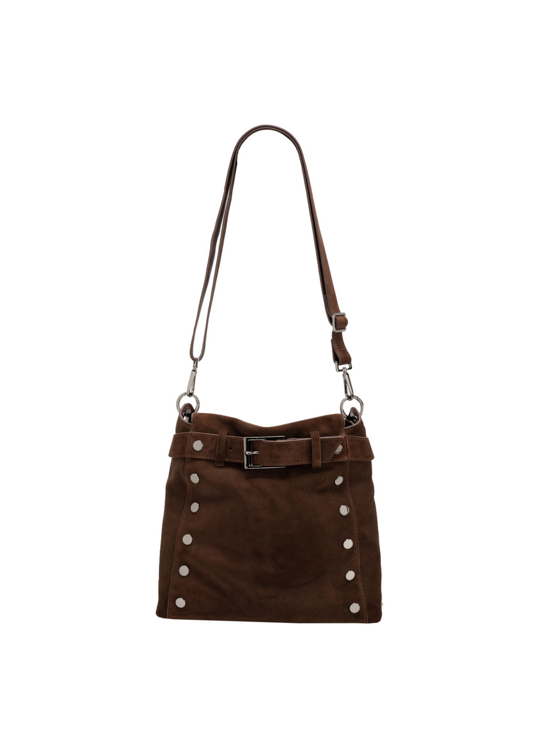 Hammitt Bryant Large Handbag - Belted Suede/Gunmetal