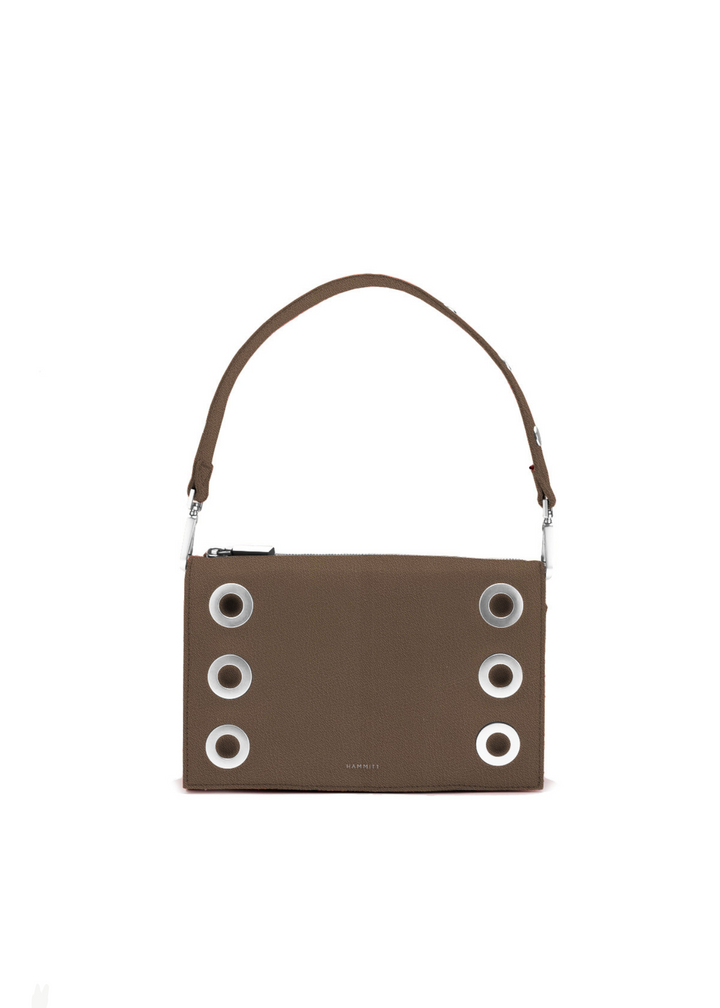 Hammitt Montana Clutch Small - Dune/Silver