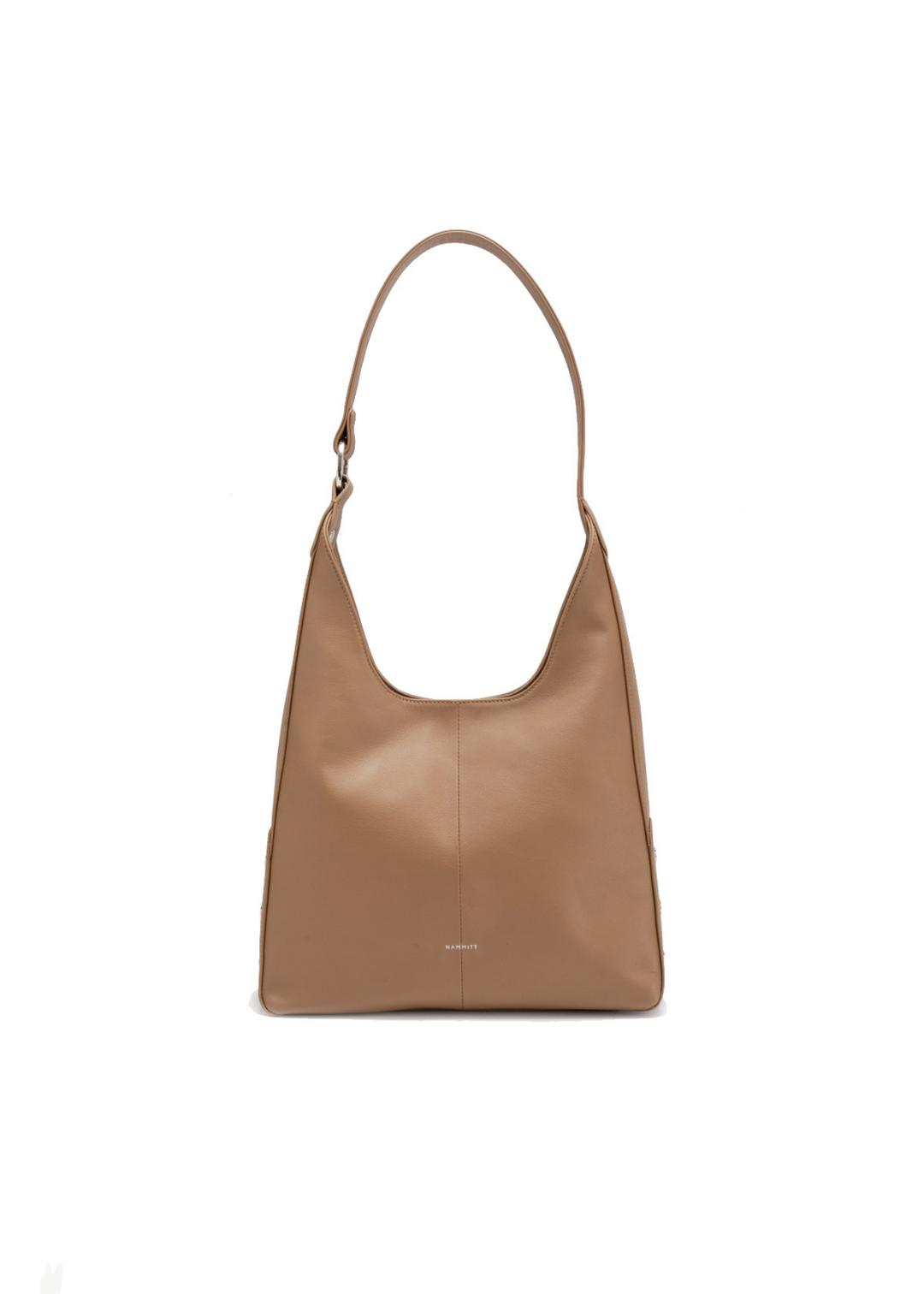 Brown leather purse on a white background