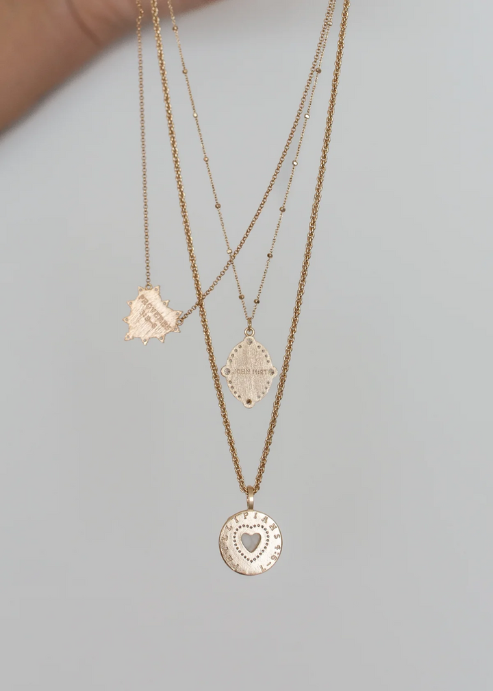 Joy Dravecky Heart of Trust Necklace in Gold