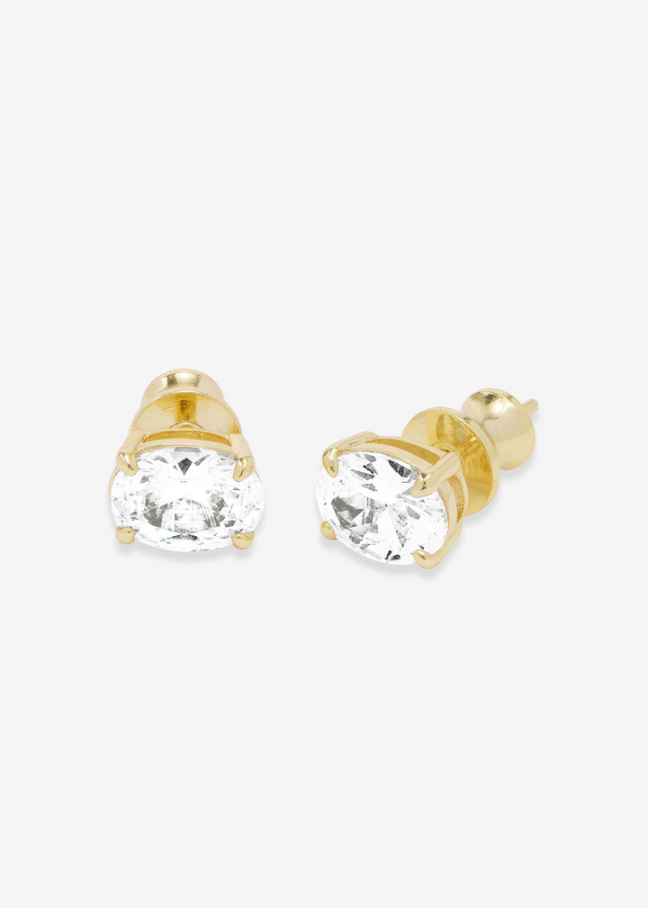 Melinda Maria Hello Gorgeous 8mm Studs - Gold