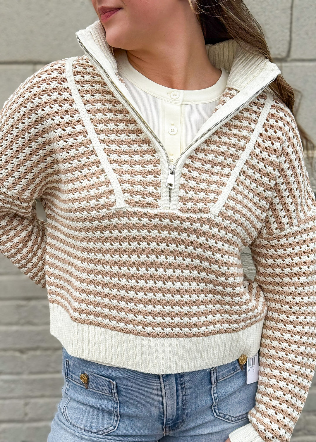 Elan Beth Knit Pullover