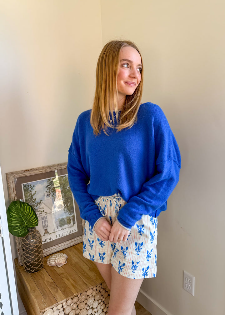 Free People See Me Pullover - Mazarine Combo