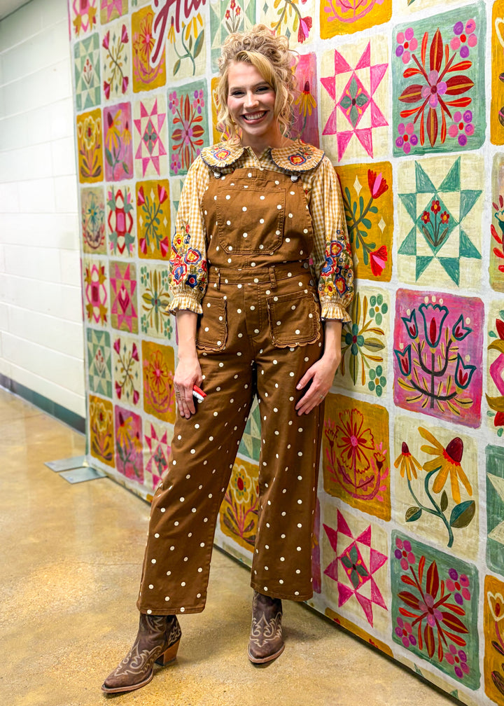 Mandy Polka Dot Overalls