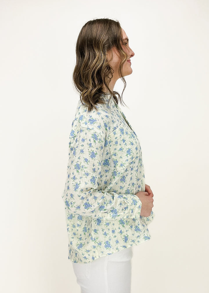 Abbie Floral Button Down