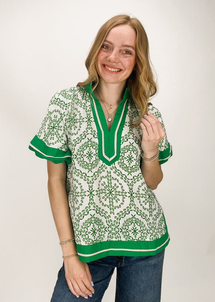 Corbyn Bubble Sleeve Top