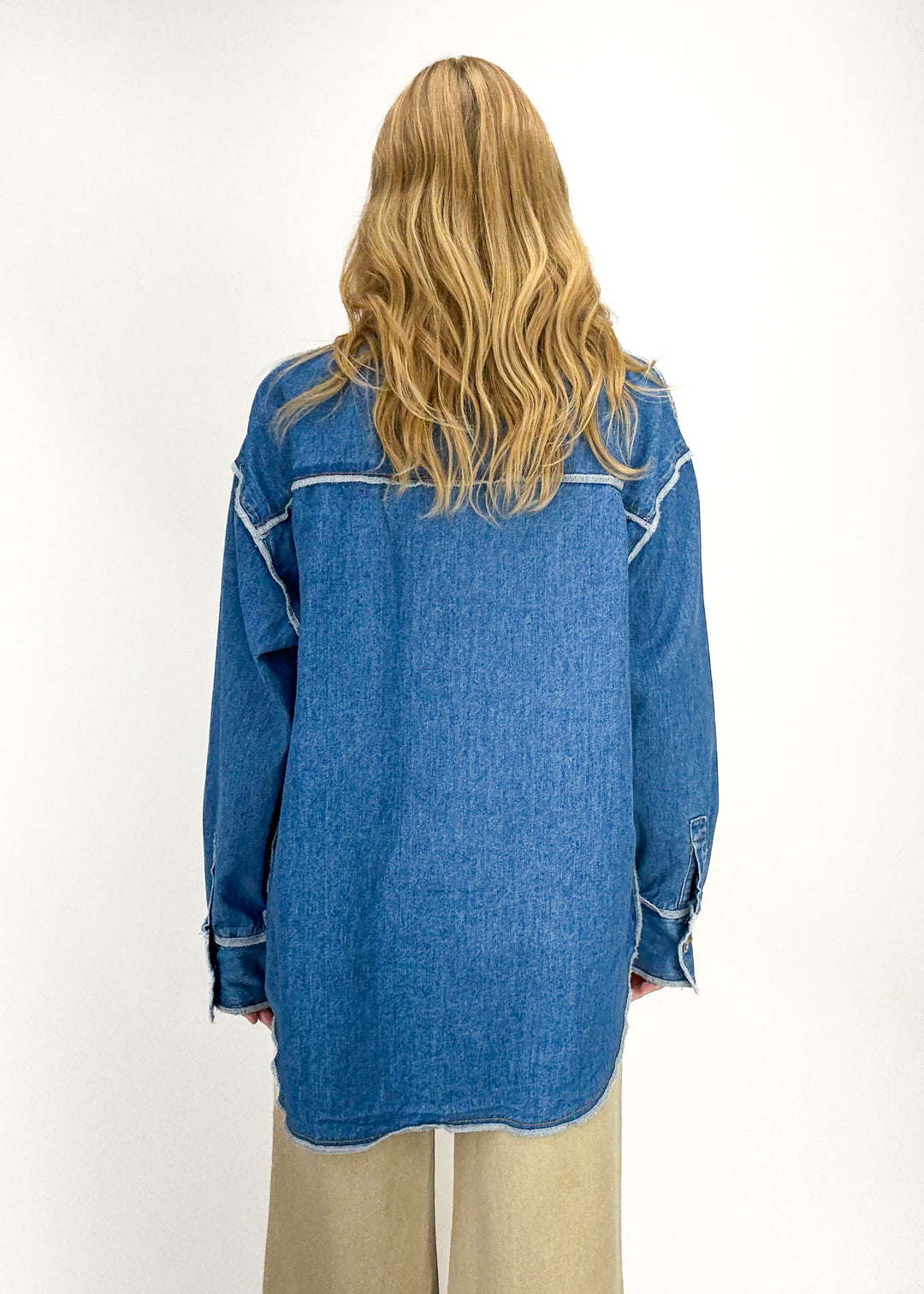Teddy Denim Shacket