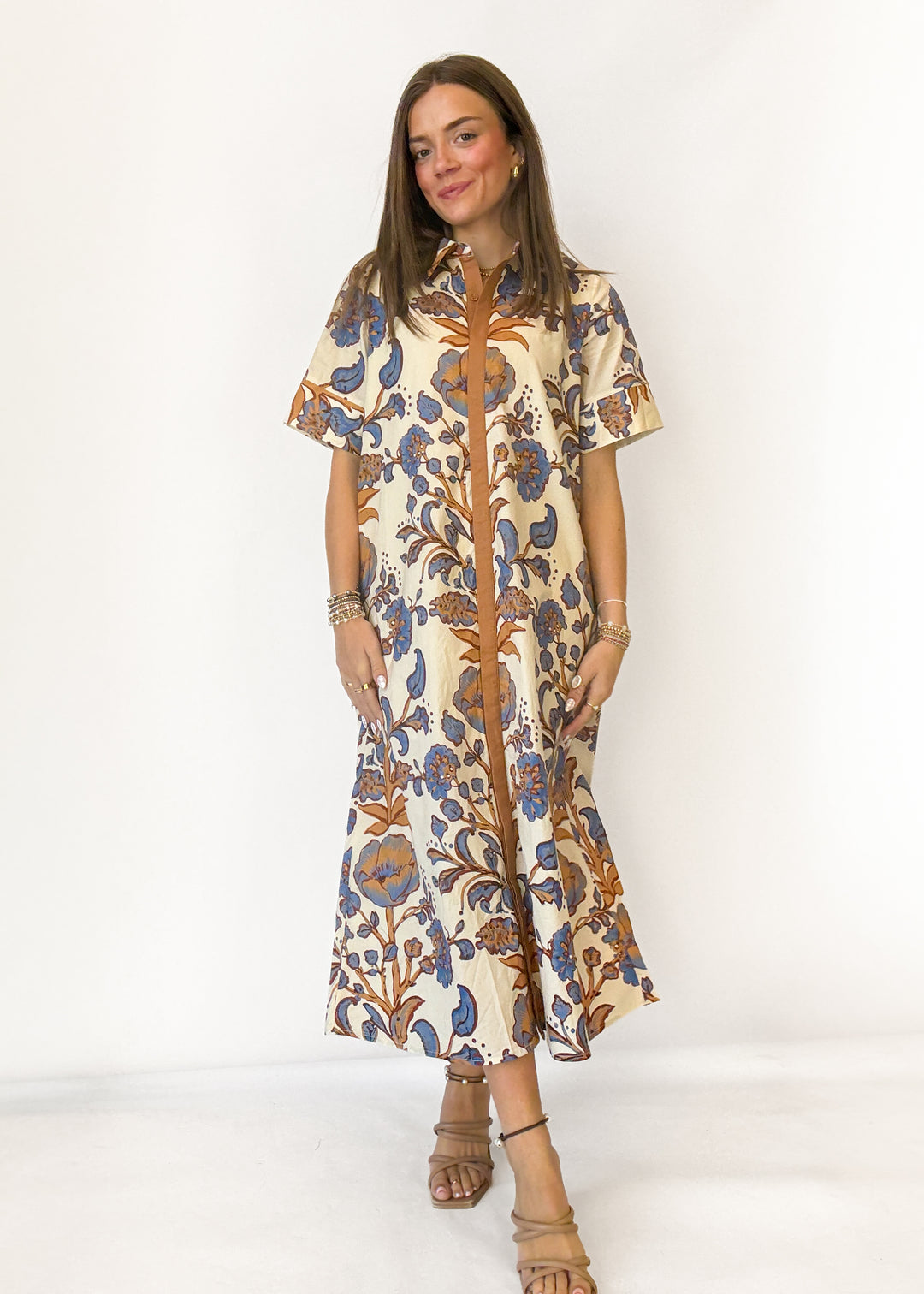 Audrey Floral Midi Dress