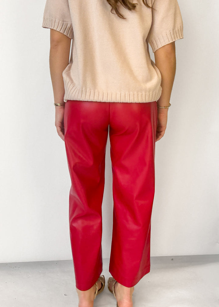 Molly Faux Leather Wide Leg Pant