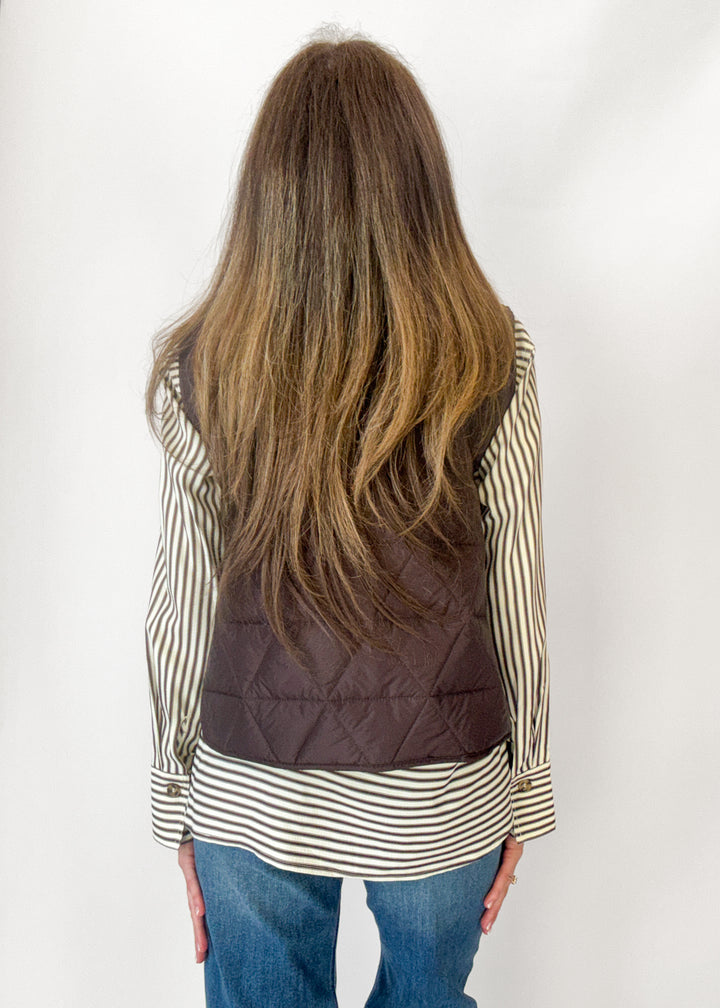 Hazel Drawstring Collar Vest