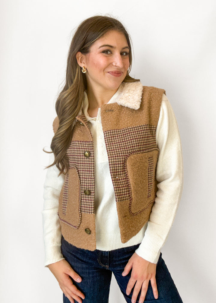 Ellie Fur Collar Vest