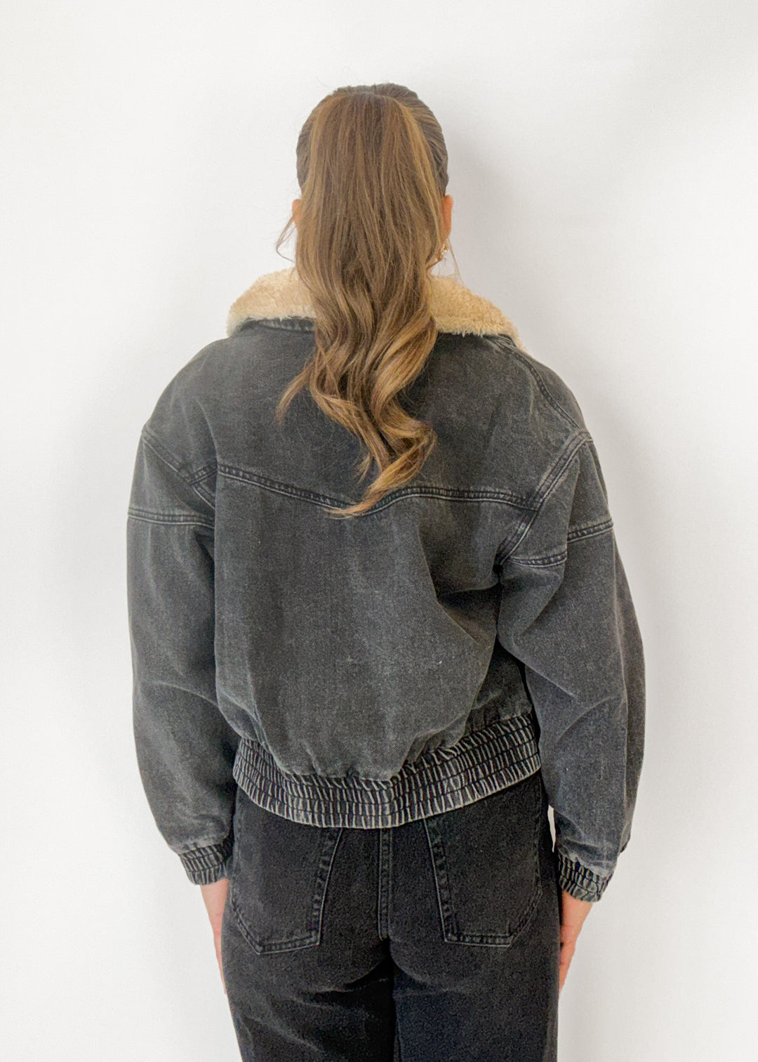 Adeline Fur Collar Denim Jacket