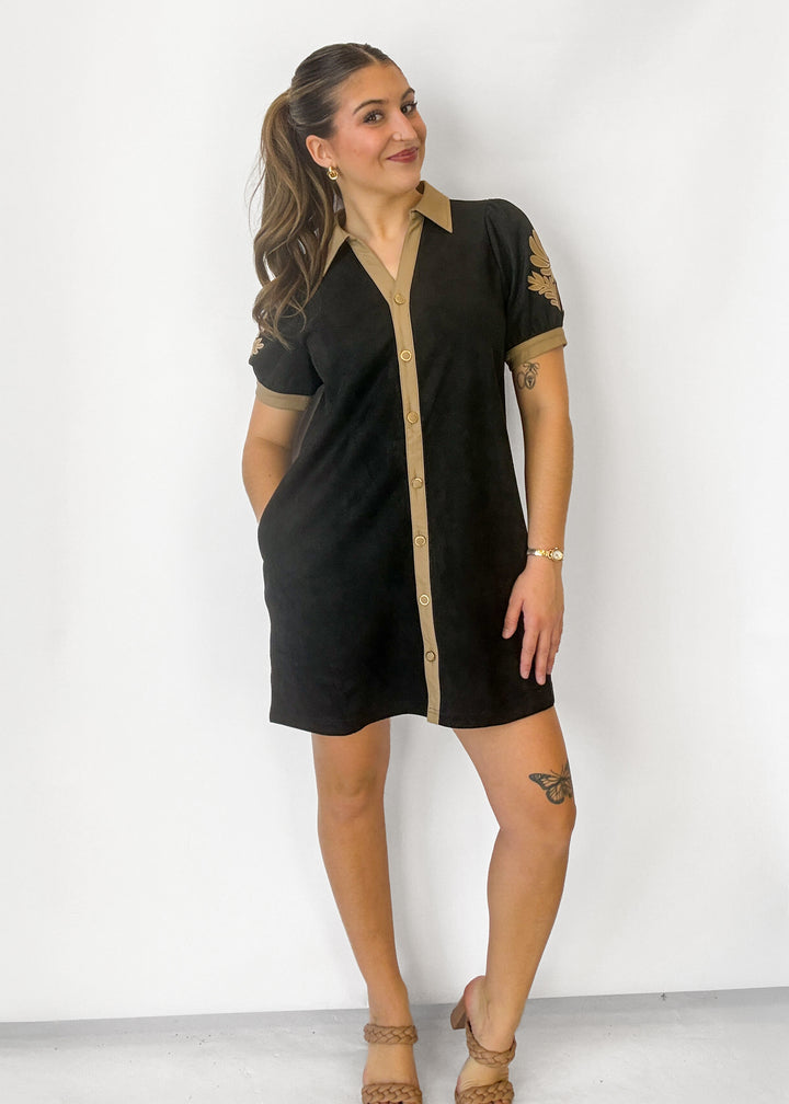 Hattie Embroidered Mini Dress