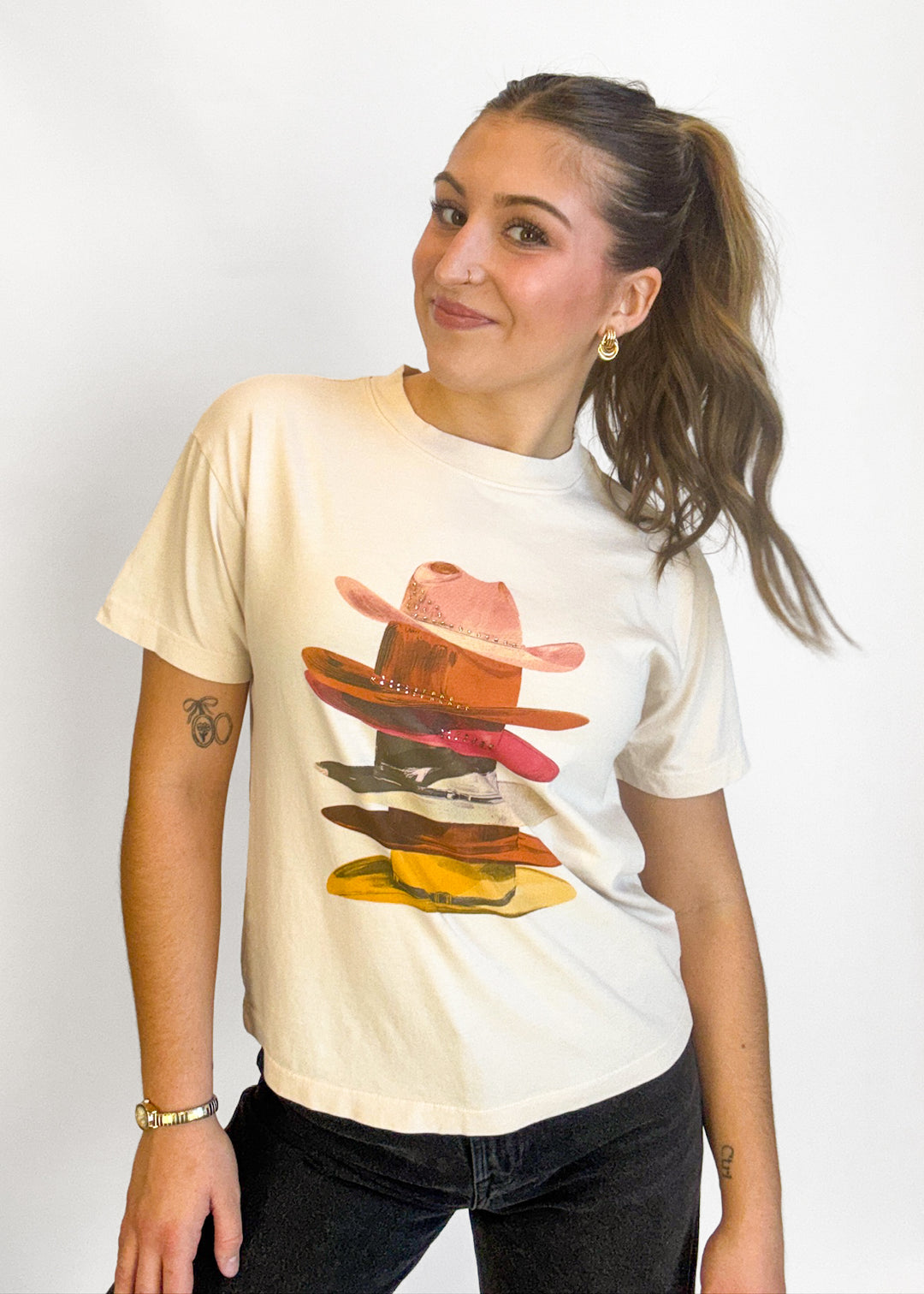 Gianna Hats Graphic Tee