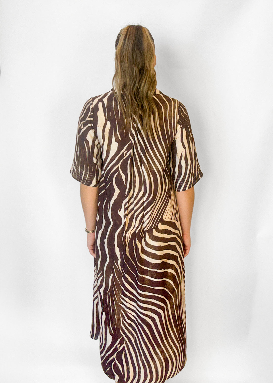 Logan Zebra Midi Dress